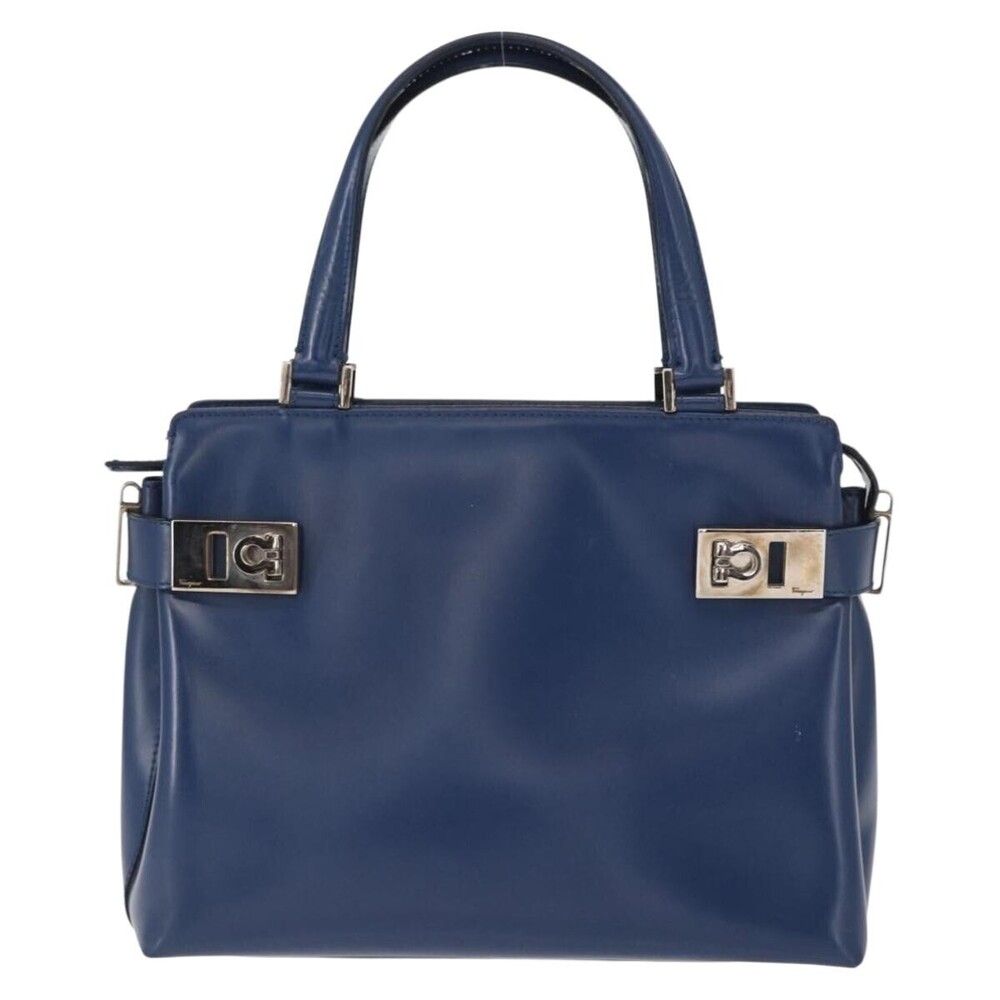Salvatore Ferragamo Double Gancini Side Buckle Tote Leather Medium